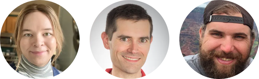 The three founders of Honeybadger